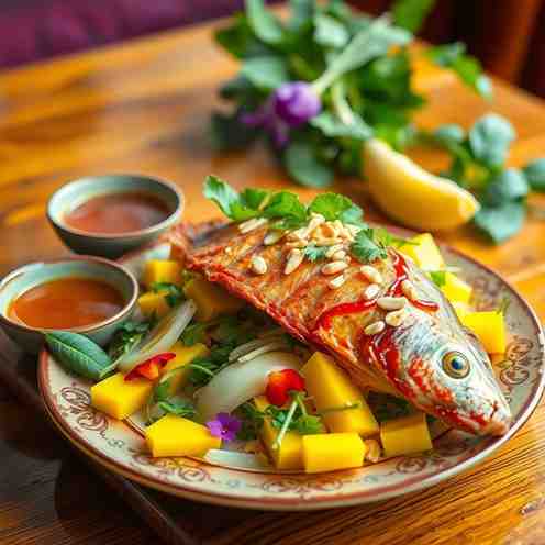 Fish Sauce for Fish - Cambodian Mango Salad & Crispy Trey Ang Recipe